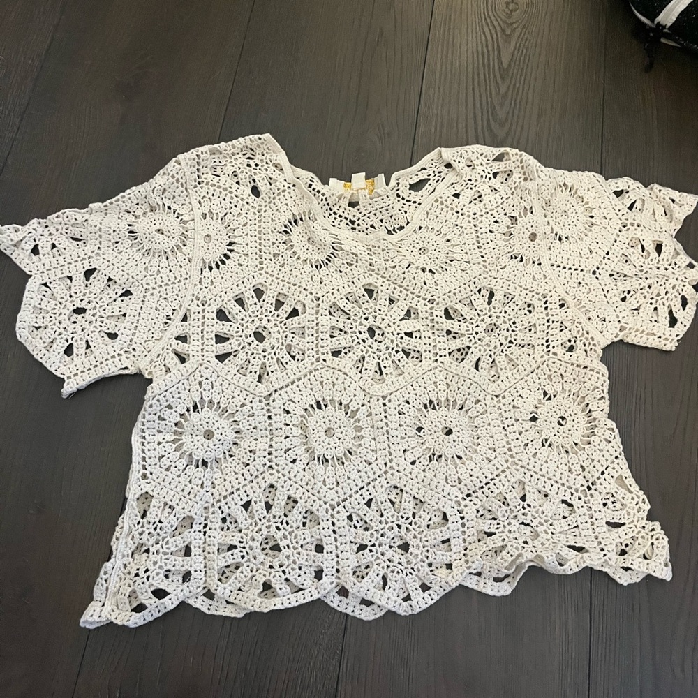 Summer beach cover up short sleeve used once